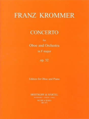 KROMMER F. - CONCIERTO FA M - OP.52 - OBOE Y PIANO