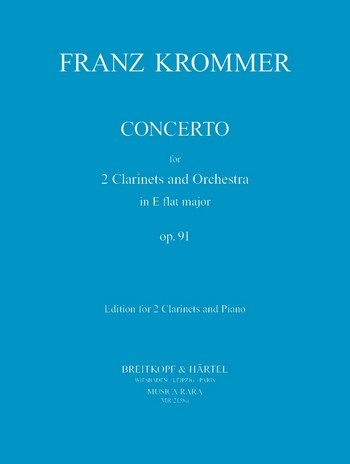 KROMMER F. - CONCIERTO MIb - OP.91 -( 2 CL Y PIANO )