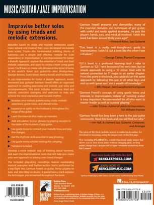 FEWEL G.-JAZZ IMPROVISATION GUITAR (TABLATURA)(CD) -MELODIC APPROACH BERKLEE PRESS 7
