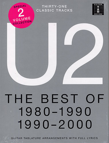 U2 - BEST OF 1980 - 1990 / 1990-2000 (TABLATURA) CAJA CON 2 VOLUMENES