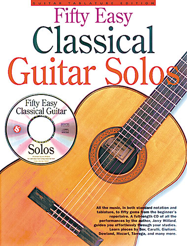 ALBUM - EASY CLASSICAL GUITAR SOLOS (50) + CD (TABLATURA) -