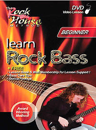LEARN ROCK BASS GUITAR BEGINNER (DVD) ESPAÑOL "ROCK HOUSE"