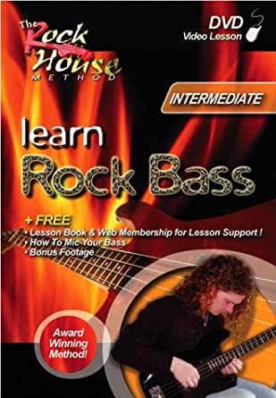 LEARN ROCK BASS INTERMEDIATE (DVD) "ROCK HOUSE"
