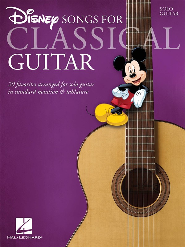 DISNEY - SONGS FOR CLASSICAL GUITAR (20) + (TABLATURA)