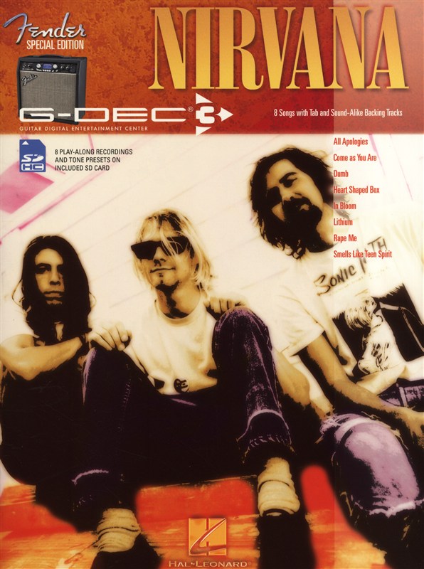 NIRVANA - G-DEC 8 SONGS (TABLATURA) PLAY ALONG + TARJETA SD
