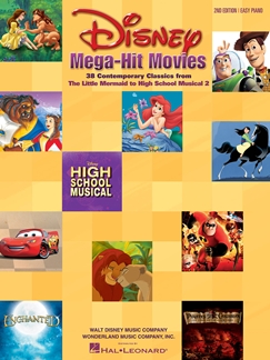 DISNEY W. - MEGA HIT MOVIES (EASY PIANO) -(37 CONTEMPORARY CLASSICS)