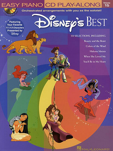 DISNEY W. - BEST EASY PIANO PLAY ALONG +CD V.15