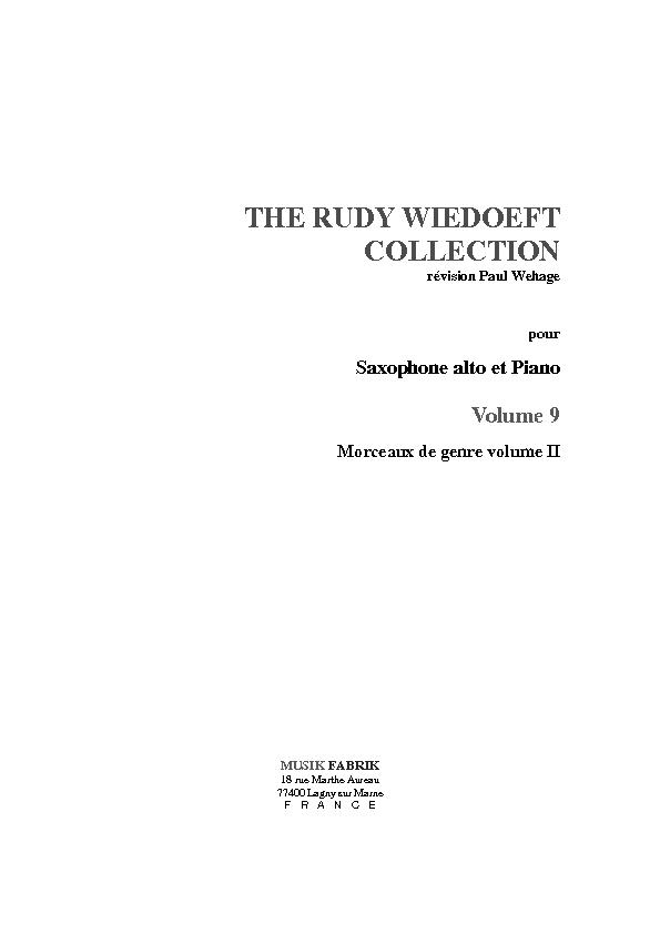 ALBUM - THE RUDY WIEDOFT COLLECTION V.IX