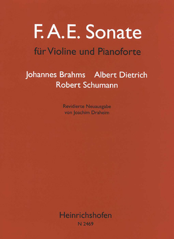 BRAHMS/DRAHEIM-DIETRICH - SONATA F.A.E.