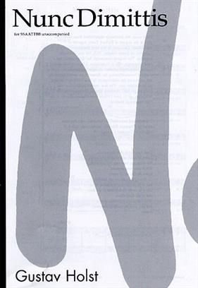 HOLST G. - NUNC DIMITIS                    SSAATTBB -