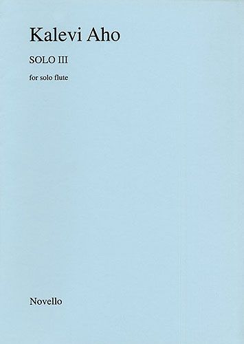AHO K.- SOLO III FLUTE SOLO