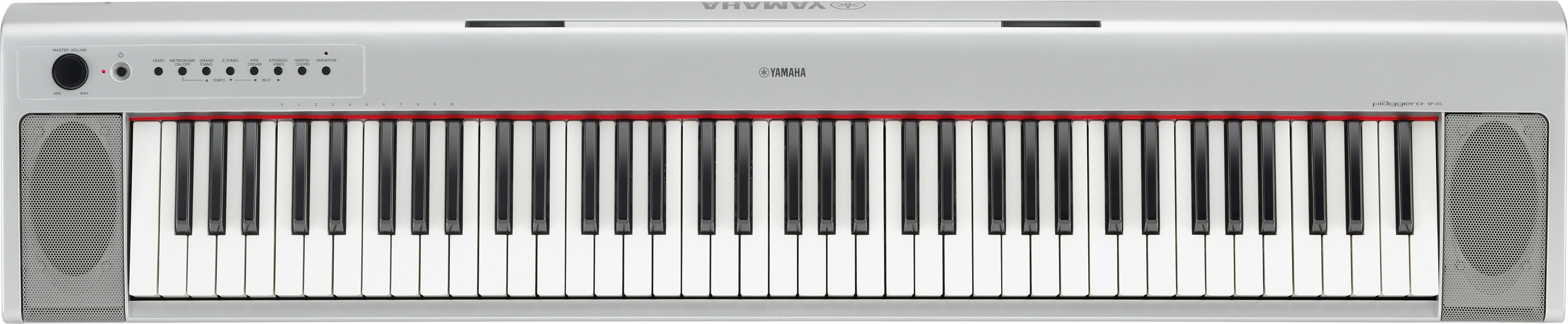 TECLADO DIGITAL PORTATIL - YAMAHA NP31S (COLOR PLATEADO)
