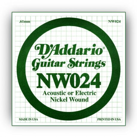 CUERDA GUITARRA ELECTRICA - D'ADDARIO 024