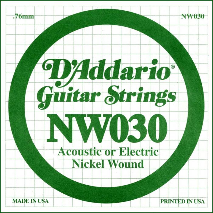 CUERDA GUITARRA ELETRICA - D'ADDARIO 030