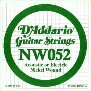 CUERDA GUITARRA ELETRICA - D'ADDARIO 052