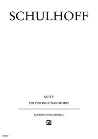 SCHULHOFF E. - SUITE WV18 VIOLIN