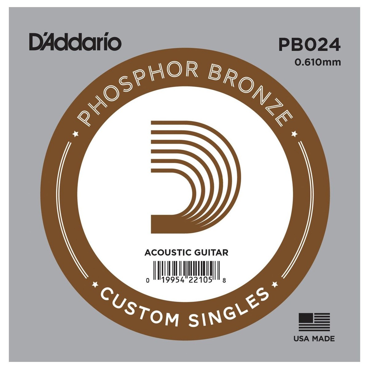 CUERDA GUITARRA ACUSTICA - D'ADDARIO 024