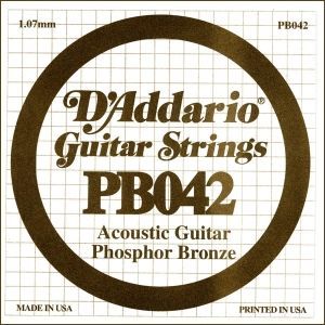 CUERDA GUITARRA ACUSTICA - D'ADDARIO 042