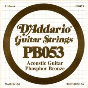 CUERDA GUITARRA ACUSTICA - D'ADDARIO 053