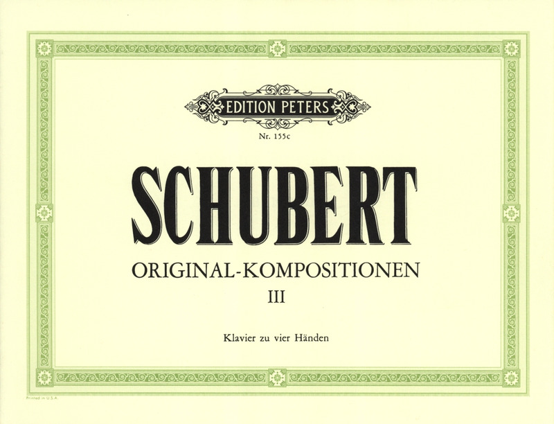 SCHUBERT F. - COMPOSICIONES ORIGINALES V.3 -