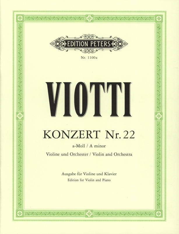 VIOTTI G.B. - CONCIERTO Nº22 LA m -