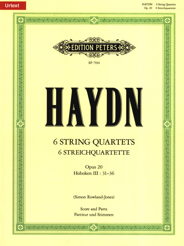 HAYDN J. - CUARTETOS (6) (SC+PT) 2V/VA/VC - OP.20