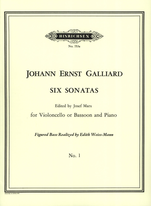 GALLIARD J.E. - SONATA Nº1 LA m -