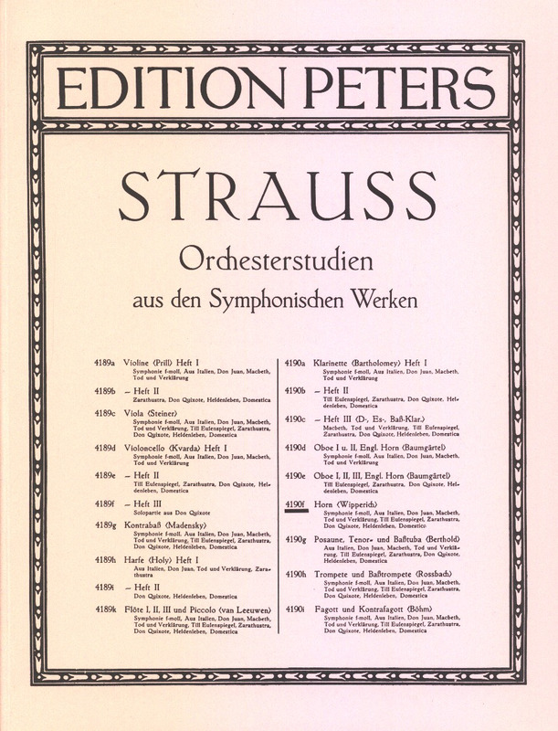 STRAUSS R. - ESTUDIOS ORQUESTALES -