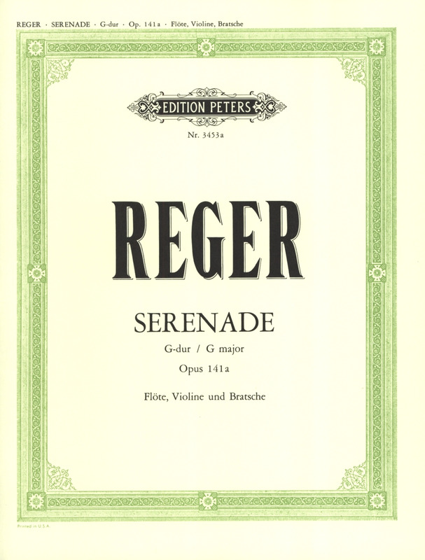 REGER M. - SERENADE SOL M (PT)              FL/V/VA - OP.141A