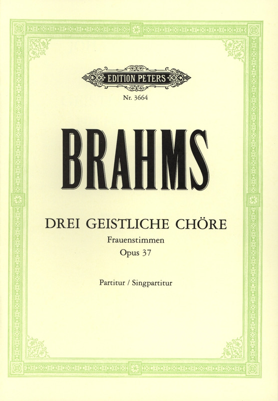 BRAHMS J. - COROS SACROS (3) - OP.37