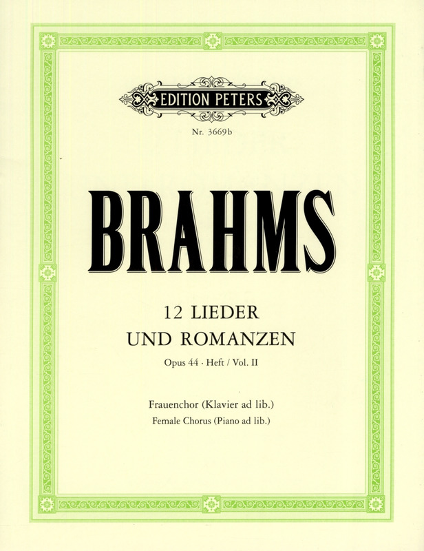 BRAHMS J. - LIEDER Y ROMANZAS V.2 - OP.44