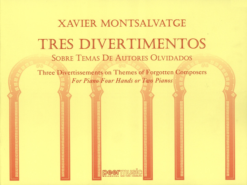 MONTSALVATGE X. - DIVERTIMENTOS (3) PIANO A 4 MANOS O 2 PIANOS
