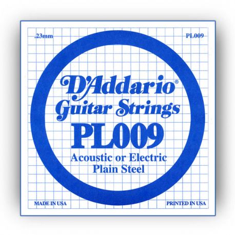 CUERDA GUITARRA ELECTRICA - D'ADDARIO 009