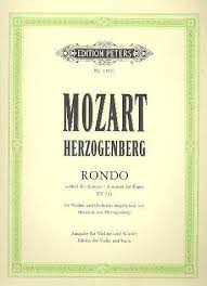 MOZART W.A. / HERZOGENBERG - RONDO LA m KV511 VIOLIN VERSION