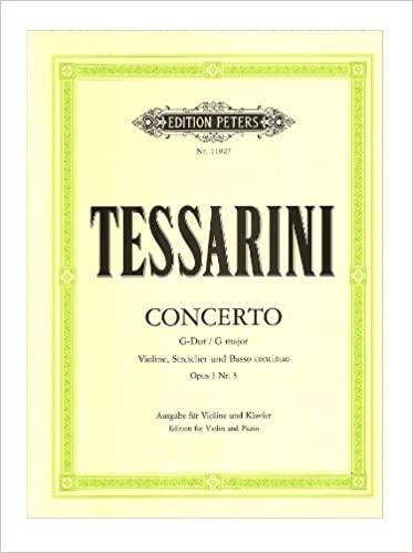 TESSARINI C. - CONCIERTO SOL VIOLIN OP.1 Nº 3