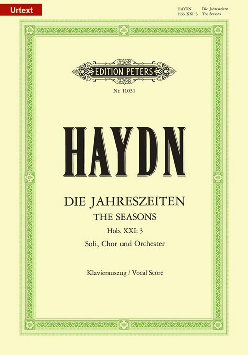HAYDN J. - LAS ESTACIONES HOB.XXI: 3 URTEXT CANTO Y PIANO