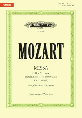 MOZART W.A. - MISA BREVIS (SPATZEN-MESSE) - KV.220 URTEXT