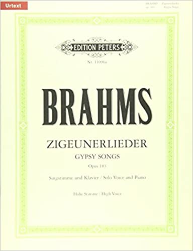 BRAHMS J. - CANCIONES GITANAS OP.103 ZIGEUNERLIEDER VOZ ALTA (URTEXT)