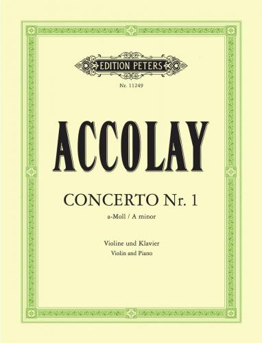 ACCOLAY J.B. - CONCIERTO Nº 1 LA m . (VIOLIN Y PIANO)