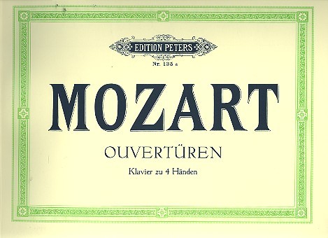 MOZART W.A. - ALBUM OBERTURAS - PIANO 4 MANOS