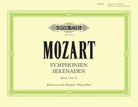 MOZART W.A - SINFONIAS / SERENATAS V.2 (PIANO 4 MANOS)