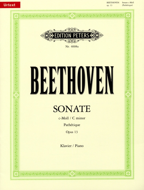 BEETHOVEN L.V. - SONATA Nº8 DO m PATETICA - OP.13 URTEXT