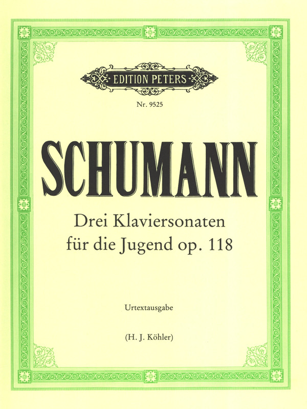 SCHUMANN R. - SONATAS PARA LA JUVENTUD (3) URTEXT - OP.118