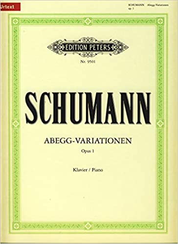 SCHUMANN R. - VARIACIONES ABEGG URTEXT - OP.1