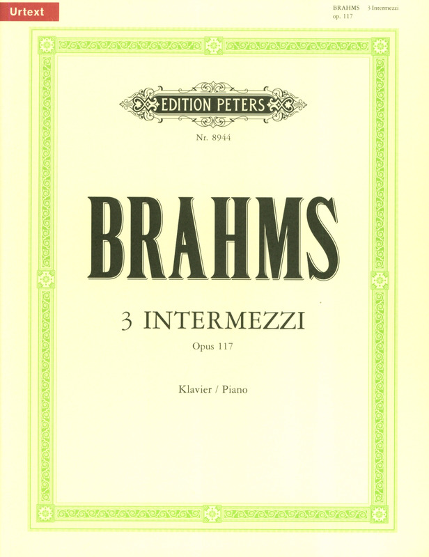 BRAHMS J. - INTERMEZZI URTEXT (3) - OP.117