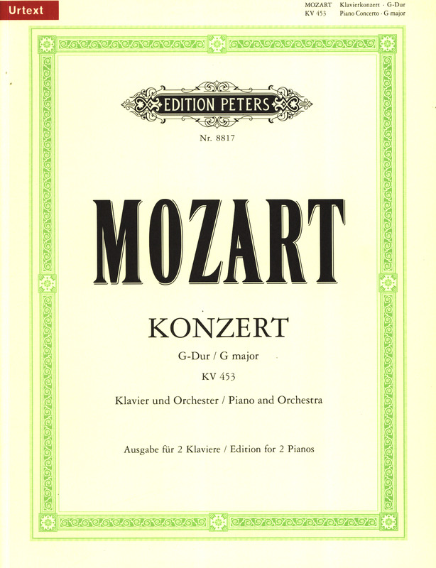 MOZART W.A. - CONCIERTO Nº17 SOL M URTEXT - KV.453