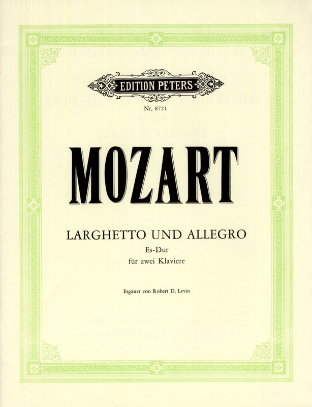 MOZART W.A. - LARGHETTO Y ALLEGRO MIb -