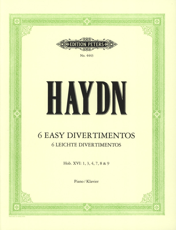 HAYDN J. - DIVERTIMENTOS FACILES (6) - HOB.XVI