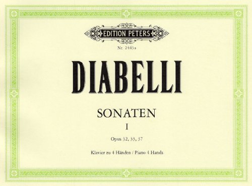DIABELLI A. - SONATAS OP.32/33/37 PIANO 4 MANOS