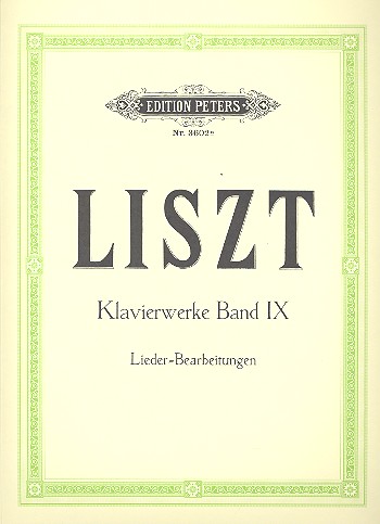 LISZT F. - OBRAS PARA PIANO V.9 -TRANSC.LIEDER